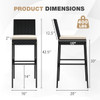 Patio Wicker Barstools Bar Height Chair with Cushions product image