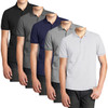 Men’s Short Sleeve Pique Polo Shirt (5-Pack) product image