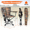 360° Swivel Hunting Chair with Mesh Cup Holder and Storage Pockets product image