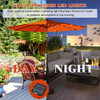 10-Foot Solar LED Tilt Patio Umbrella with Crank product image
