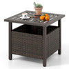 Outdoor Side Table with Umbrella Hole product image