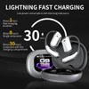 Bluetooth AI Translator Wireless Open Earphone 144 Language Real-Time Translate LED Full-Color Touch Screen Earphones Color Black product image