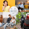 Rechargeable Portable CD Player with Dual Speakers and Anti Skip,CD,Dual Bluetooth,FM Transmission,USB,AUX,LCD Display,Backlit Button,Repeat-White product image