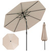 10FT Solar Patio Umbrella with 96 LED Lights and 35° Tilt product image