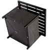 Outdoor Patio PE Rattan Wicker Steel Side Deck Table with Umbrella Hole product image
