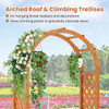 Wooden Raised Garden Bed with Lattice Trellises product image