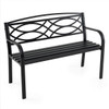 45.5" Outdoor Patio Garden Bench with Curved Armrests product image