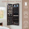 Mirrored Wall or Door Mounted Jewelry Cabinet product image