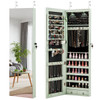 Mirrored Wall or Door Mounted Jewelry Cabinet product image