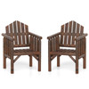 Outdoor Wood Armchair with Reclined Backrest product image