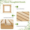Patio Wooden Bench with Open-Ended Flower Boxes product image