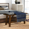 Wooden Dining Bench with Trapezoidal Support product image
