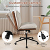  Armless Adjustable Home Office Chair with Rocking Backrest product image