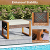 Outdoor PE Rattan Wicker Ottoman (2-Pack) product image