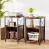 Mobile Record Player Stand with Power Cubby  product image