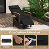 Adjustable Wicker Patio Recliner Chair product image