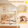 Twin Bunk Bed House with Roof and Full-length Guardrails product image