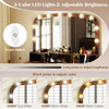 Vanity Makeup Table with Large Mirror and 3-Color Adjustable Lights product image