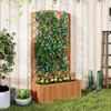 63” Wood Planter Container with Diamond Trellis, Planter Box product image
