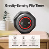 Visual Flip Timer Gravity Sensor Countdown Timer For Study Learning Kitchen Fitness Pomodoro Time Management Tool Color Black product image