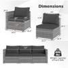 3-Piece Patio Sectional Sofa Set with Cushions product image