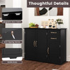 40" Sideboard Buffet Cabinet  with Adjustable Shelves product image