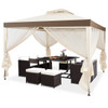 2-Tier 10’x 10’ Canopy Gazebo Tent with Netting product image