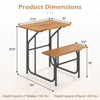 Patio Table and One Sided Bench Set (1 or 2-Pack) product image