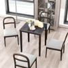 Square Dining Table with Solid Wood Frame product image