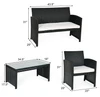 Rattan Outdoor 4-Piece Patio Furniture Set product image