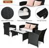 Rattan Outdoor 4-Piece Patio Furniture Set product image