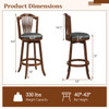 31” Bar Height Barstools with Backrest and Footrests product image