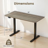48” x 24” Electric Standing Desk with LED Display and 2 Memory Presets product image