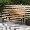 Acacia  Wood Patio Loveseat with Slatted Seat product image