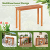 Outdoor Indoor Dining Table With Slatted Tabletop product image