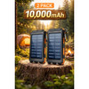 10,000mAh Solar Charger Dual USB + Type‑C/Micro USB Ports (2‑Pack ) product image