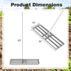 36” x 10” Lawn Leveling Rake with Non-Slip Handle product image