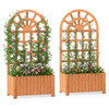 Wooden Raised Garden Bed with Trellis (1 or 2-Pack) product image