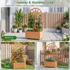 Wooden Raised Garden Bed with Trellis (1 or 2-Pack) product image