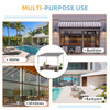  10’ x 10' Outdoor Patio Lean to Gazebo Awnings product image