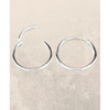 925 Sterling Silver Minimalist Hoop Earrings product image