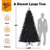 Goplus Black  Christmas Tree with Purple LED Lights ( 7 feet) product image