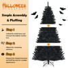Goplus Black  Christmas Tree with Purple LED Lights ( 7 feet) product image