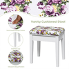 White Wood Flip Top Vanity Dressing Table product image