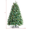 5ft Pre-Lit Snowy Hinged Christmas Tree with 11 Flash Modes and 250 LED Lights product image