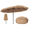 Double-Sided Thatched Tiki Patio Umbrella product image