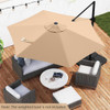 9FT Cantilever Patio Umbrella with 2-Section Design product image