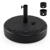 Fillable Patio Umbrella Base with Built-In Wheels and Grooved Handle product image