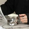 Unique Wavy Texture Coffee Cup with Handle product image