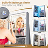 360° Swivel Jewelry Cabinet with LED Lights and Full-Length Mirror product image